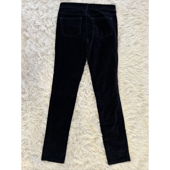 Pilcro Anthropologie Pants Woman Size 26 Blue Velvel Serif Fit Pockets Stretch - Picture 3 of 3